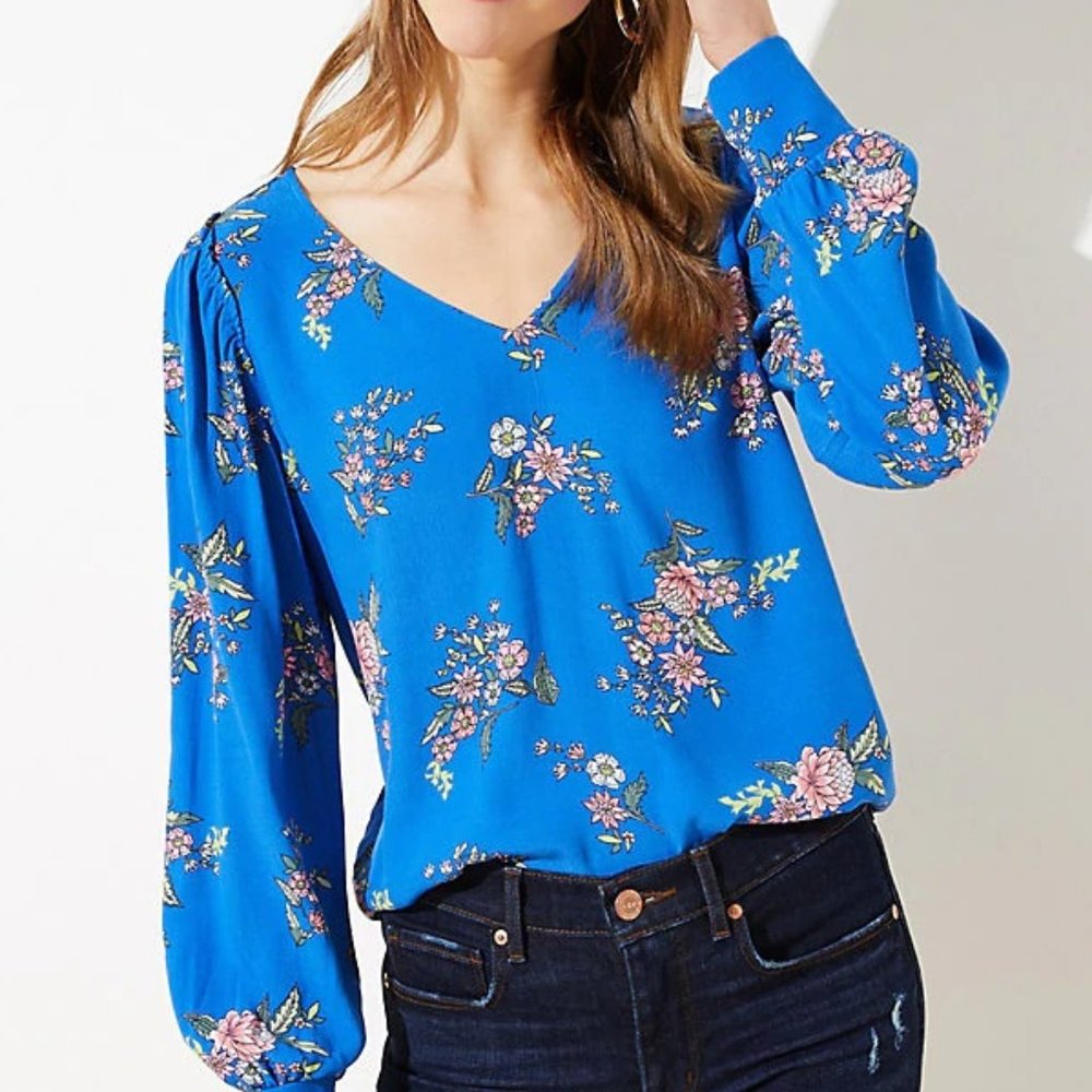 LOFT | Gorgeous Floral Blouse Sz Small